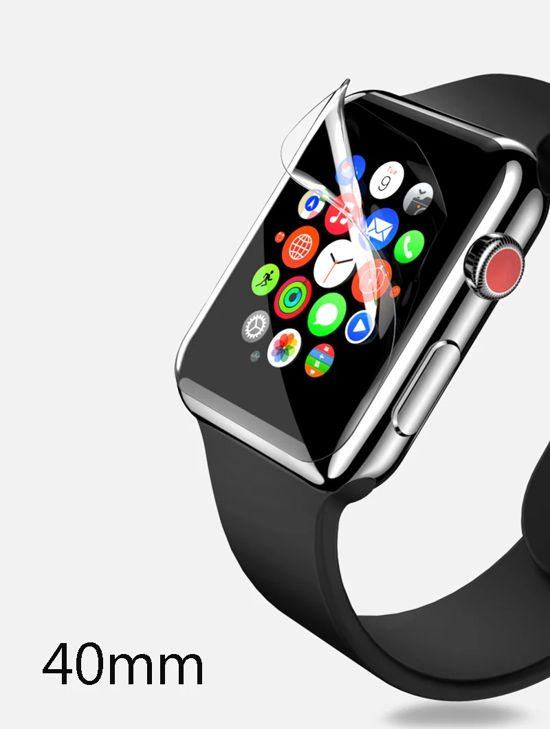 40mm Чехол для часов Apple Watch 5, 4, 3, 2, 1, ремешок, чехол 42 мм, 38 мм, защита экрана 40 мм, 44 мм, для iWatch 4, серия 5, 1, 2, 3, 4 - Цвет: 40mm