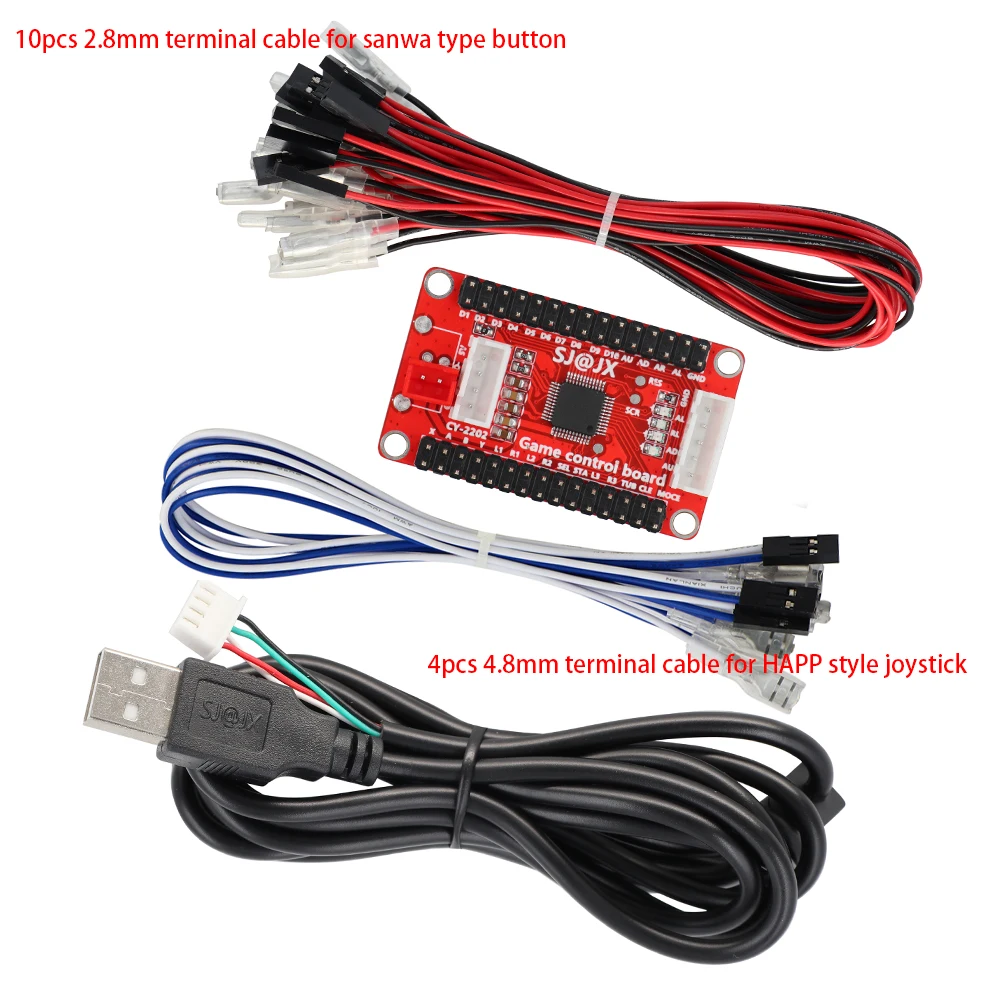 Zero Delay Board DIY Arcade USB Encoder To PC/ PS3 /Raspberry Pi / Android With SANWA Joystick Button Hitbox Control Wire | Спорт и