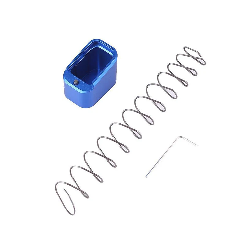 Magazine Extensions Glock 19/23 +4/5 Spring Aluminum Tactical Mag Extension Base Pad Anti pop up Hunting Accessory Free shipping |