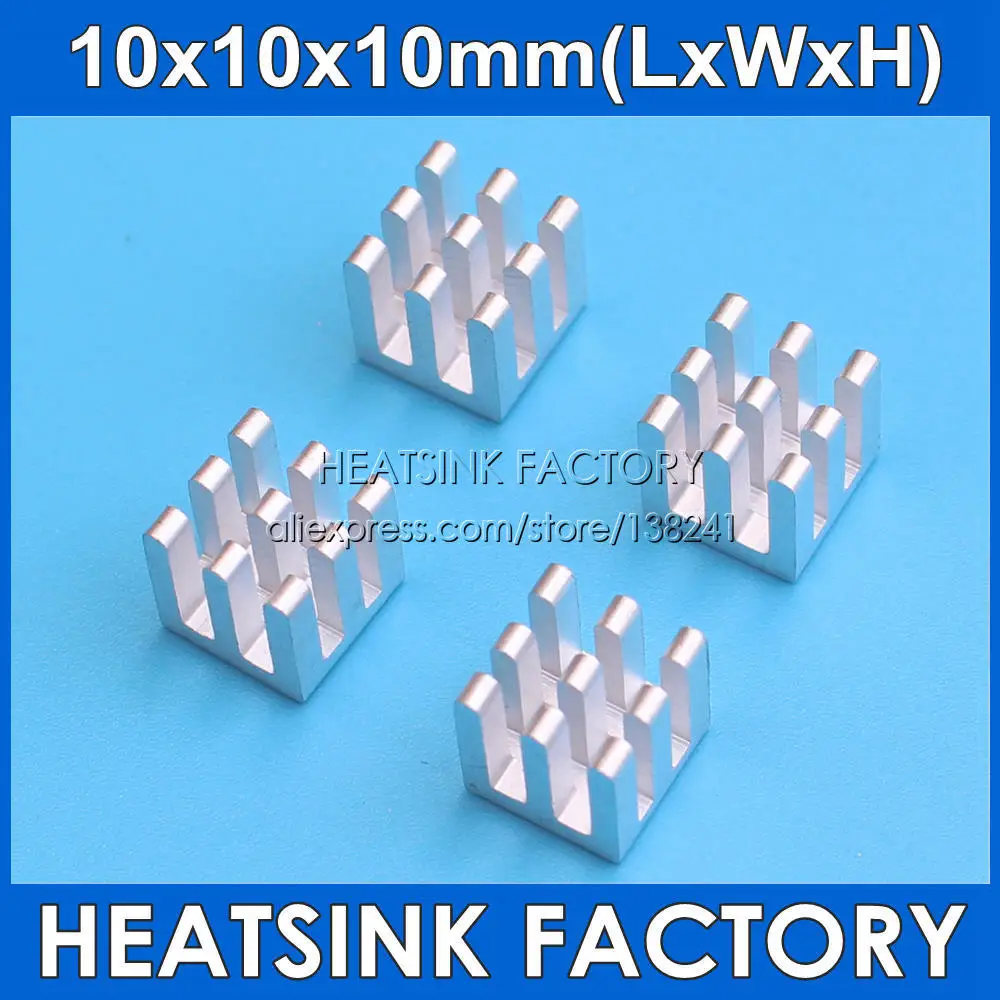 Радиатор из чистого алюминия для электронного 3D принтера Raspberry pi 10 шт.|Кулеры и
