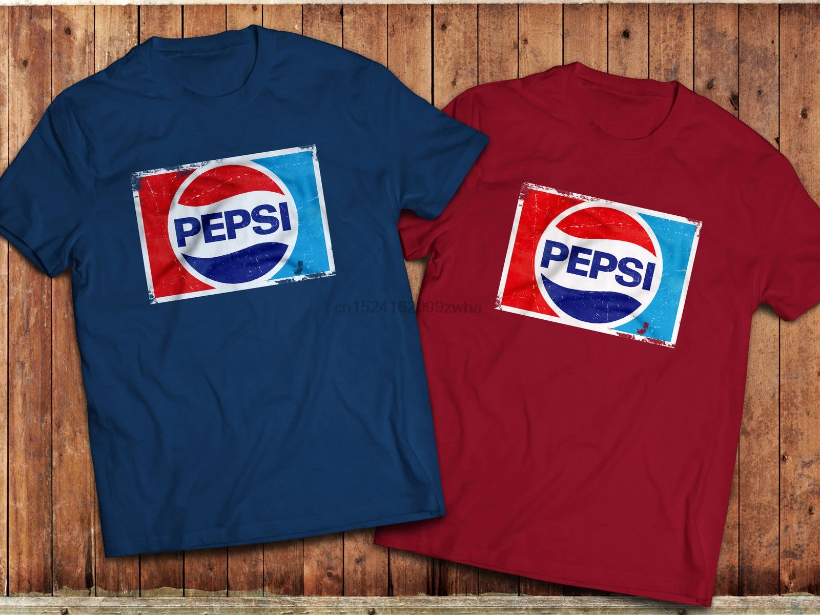 Ретро Pepsi футболка различных цветов Графический винтажный короткий рукав Старый