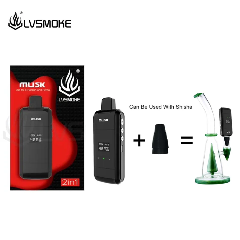 LvSmoke мускус сухой травы испаритель 1000 мАч батарея Vape Портативный контроль