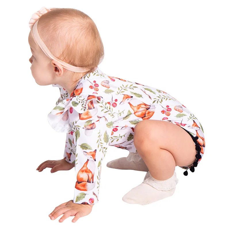 Боди для малышей боди одежда с изображением грибов цветочным рисунком длинными