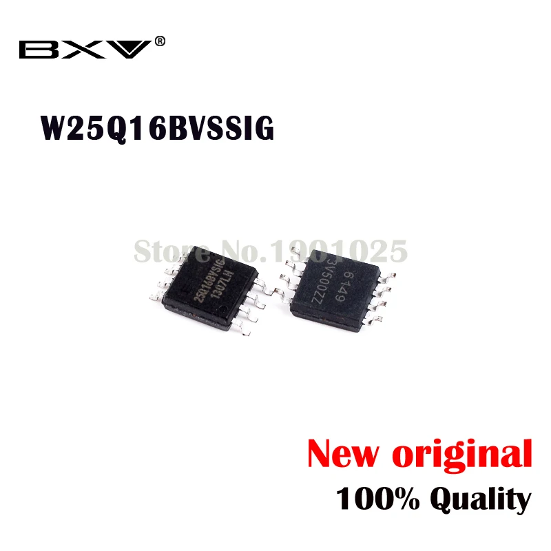 10 шт. W25Q16BVSSIG W25Q16BVSIG 25Q16BVSSIG 25Q16BVSIG 25Q16 лапками углублением SOP-8