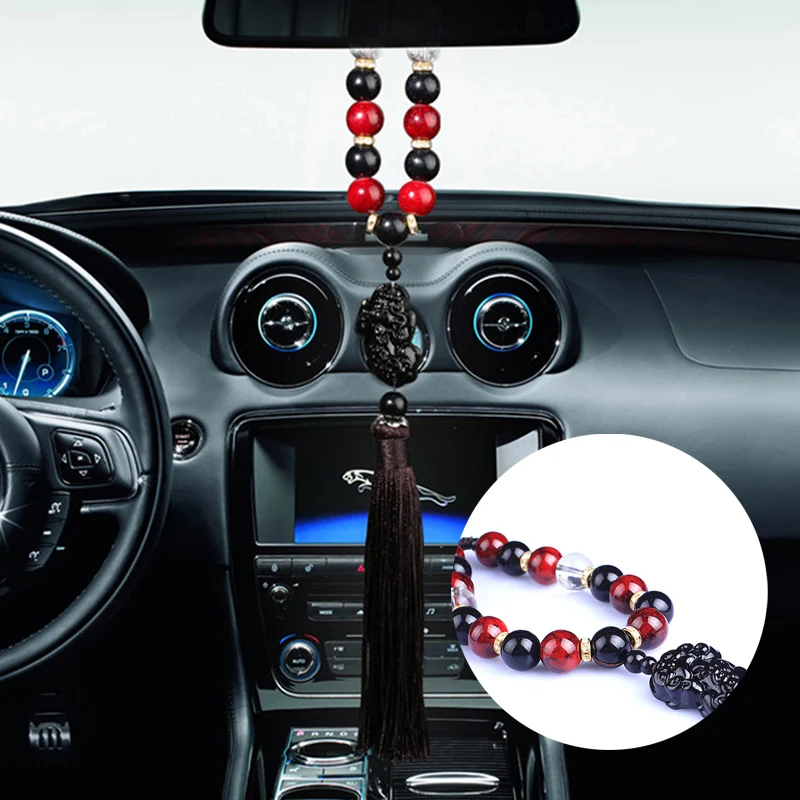 Украшения для автомобиля Будда бусины с храбрыми войсками интерьер зеркало