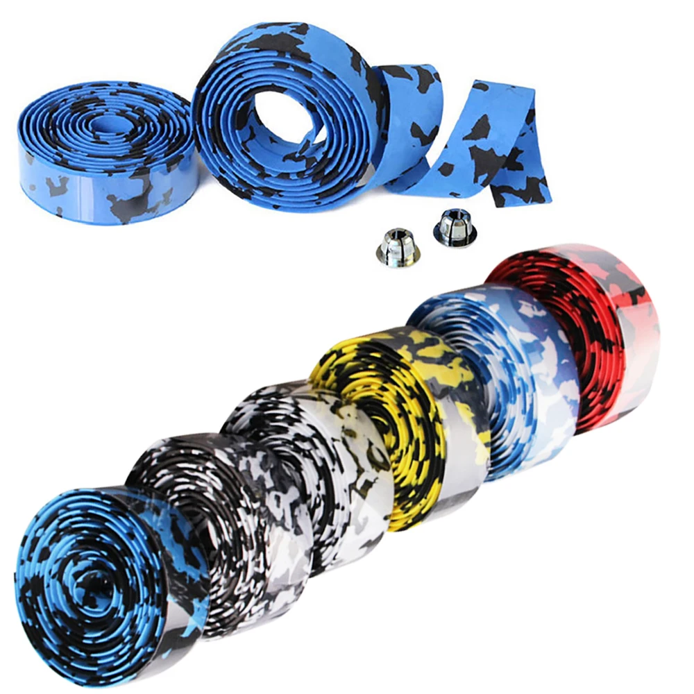 Лента на руль велосипеда 2 шт. нескользящий пояс для руля резиновая оболочка