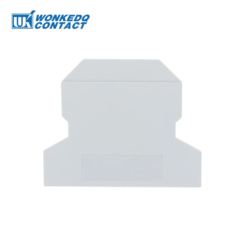 

10Pcs ATP-UK Partition Plate For Universal UK Type Group Separation L57.5/H47/W1.5 Din Rail Terminal Block Accessories End Cover