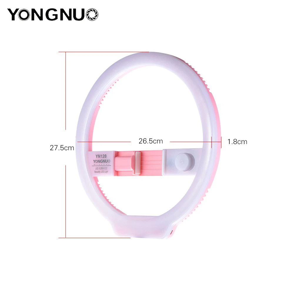 YONGNUO YN128 кольцевой светильник светодиодный камера телефон селфи фотография кольцо светильник для iPhone samsung Canon Nikon камера светодиодный видео светильник