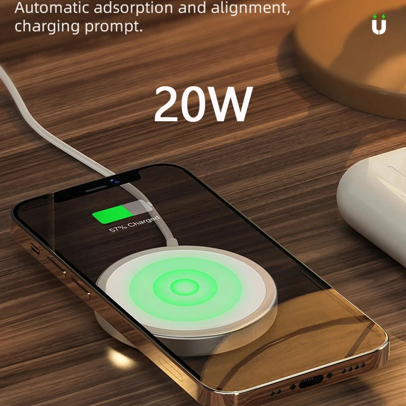 

MagSaf Wireless Charger For iPhone 12 Pro Max For Airpods Type C Fast Quick Charging Adapter Cable Plug