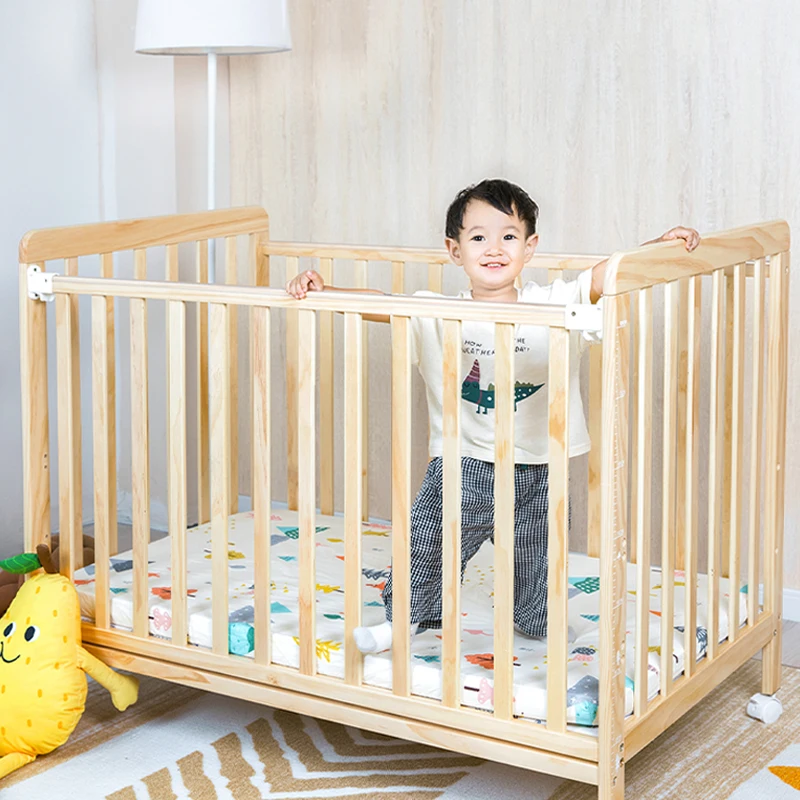 IMBABY многофункциональная детская кроватка, FSC и сертификация ЕС, Универсальные складные и регулируемые детские кроватки для новорожденных