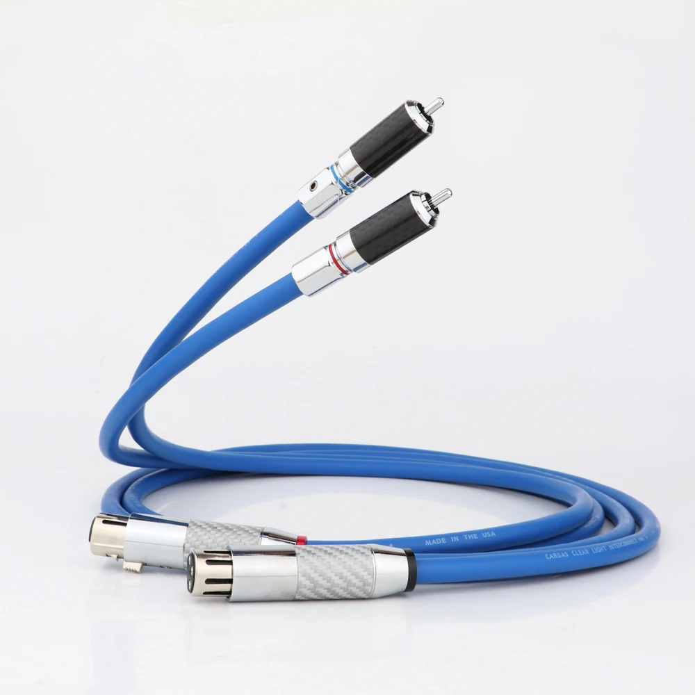 Сбалансированный кабель Cardas Clear светильник XLR из углеродного волокна 3Pin Plug