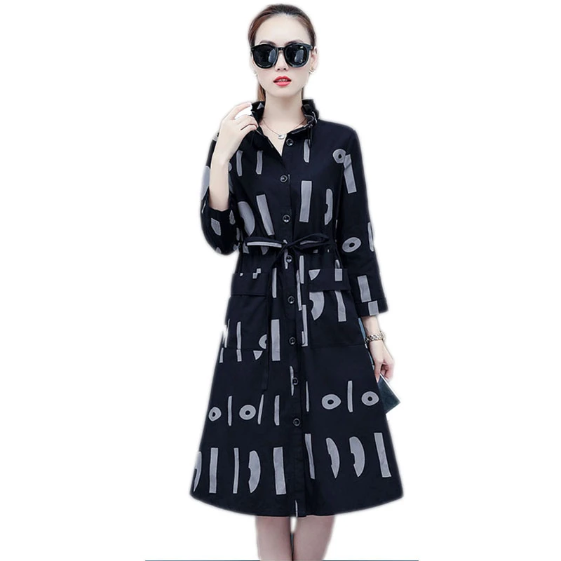 Весенне осеннее пальто для женщин приталенное тонкое Солнцезащитная ветровка