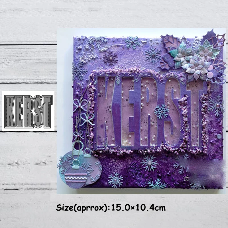 Обезьяна Рождество KERST письмо металлические режущие трафареты для DIY