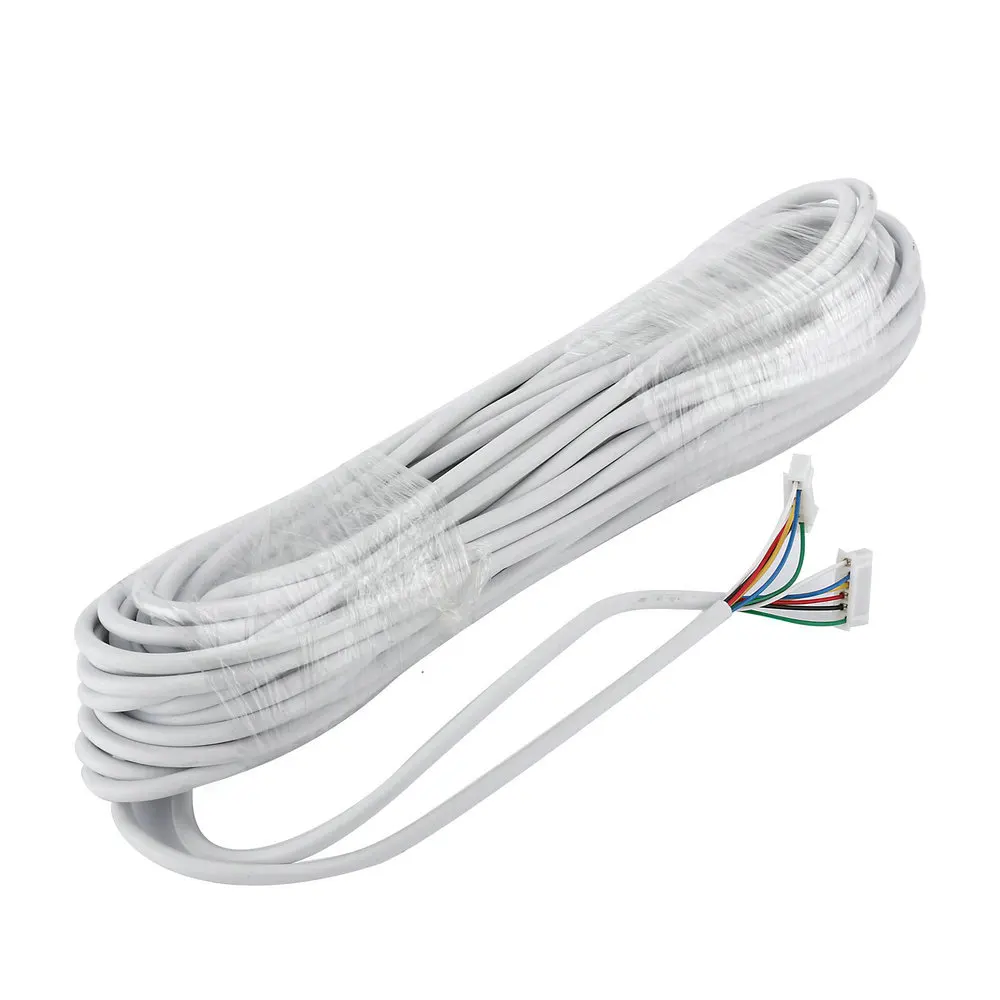 

15M 2.54*6P 6 wire cable for video intercom Color Video Door Phone doorbell wired Intercom cable