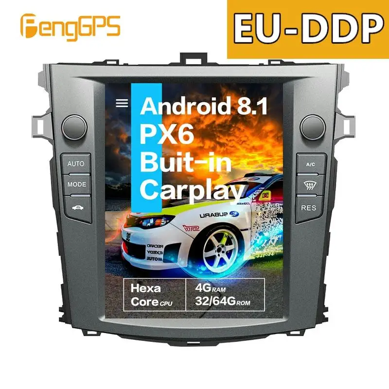 10 4 Tesla Android 8 1px6 4 64ギガバイト音声制御内蔵carplay車ラジオトヨタカローラ06 13 Gpsナビゲーションwifi 31 Off