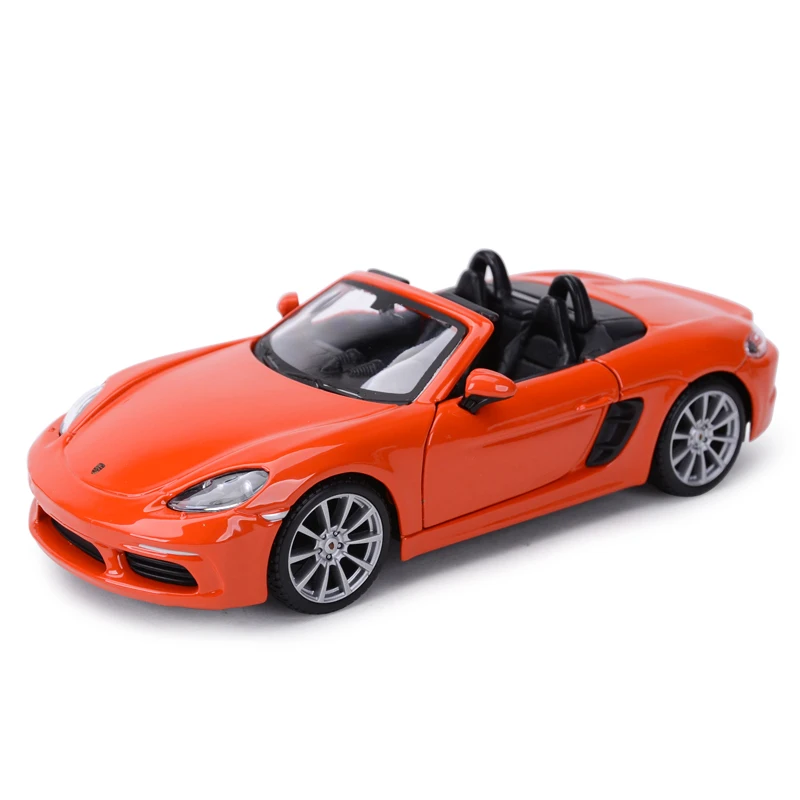 Bburago 1:24 Porsche 718 Boxster спортивный автомобиль статическая литая модель сплава Модель автомобиля