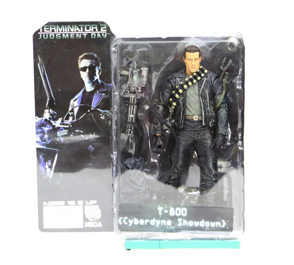 G With box 7 типов 18 см NECA Терминатор 2 фигурки T-800 T-1000 ПВХ фигурка модель игрушка; подарок - Цвет: G With box