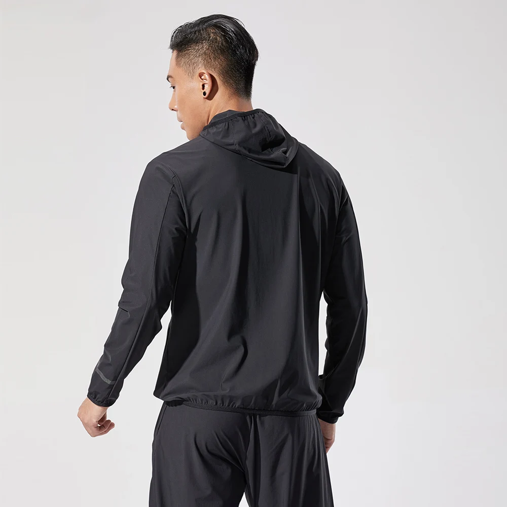 Новая быстросохнущая дышащая спортивная куртка с капюшоном мужская одежда для