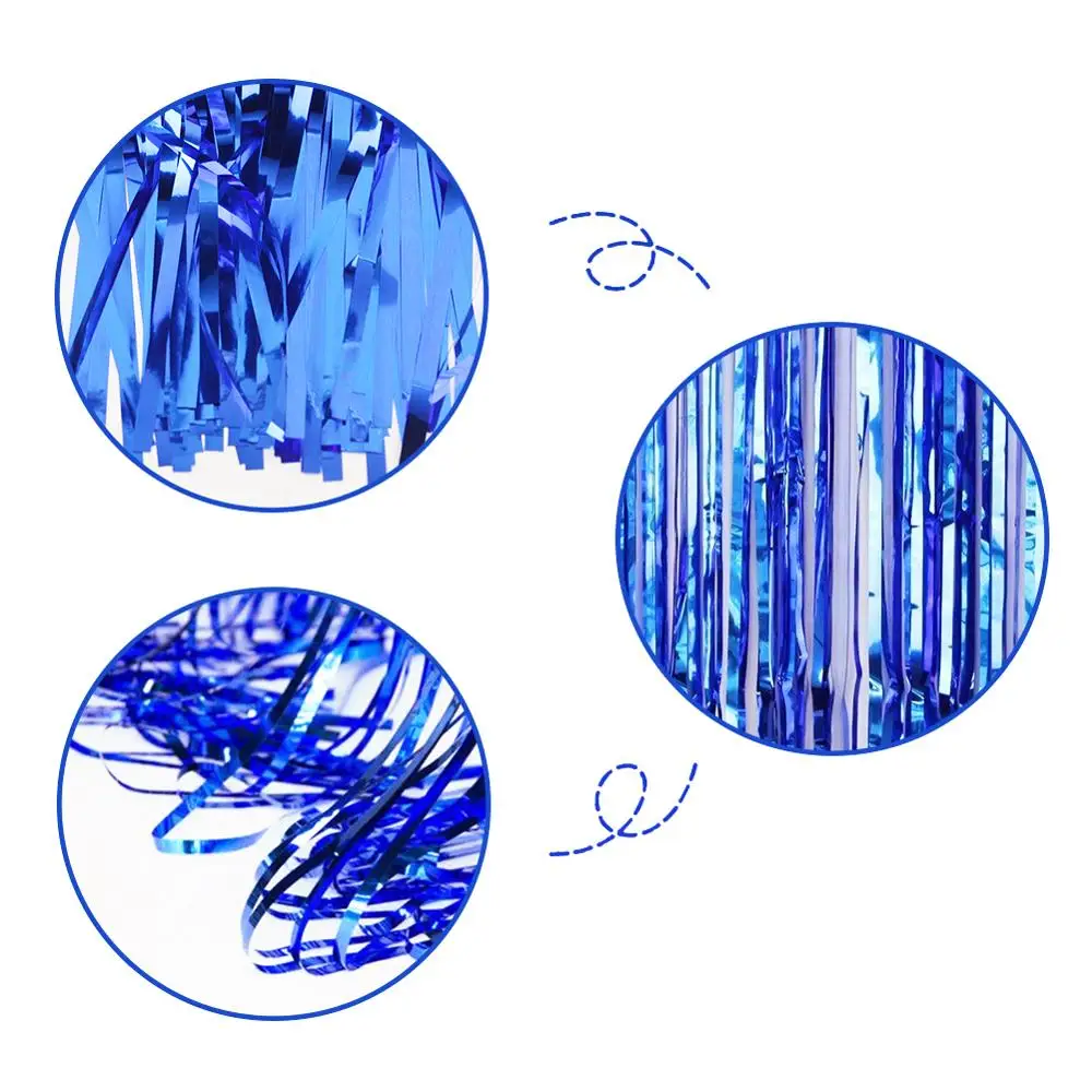 Новинка металлическая бахрома из фольги 92*245 см занавески двери Фотофон свадьба