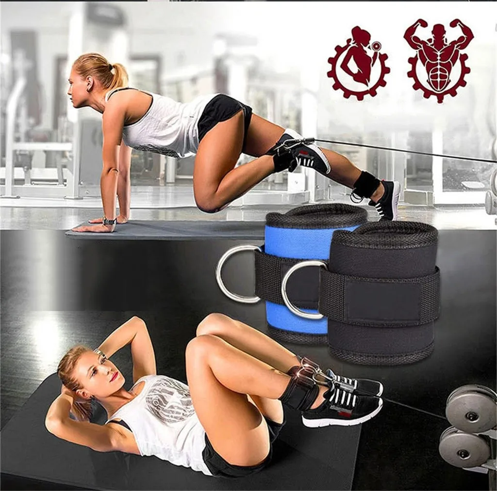 Конструкция тела сопротивление группы d-ring лодыжки ремень пряжка тренажерный зал