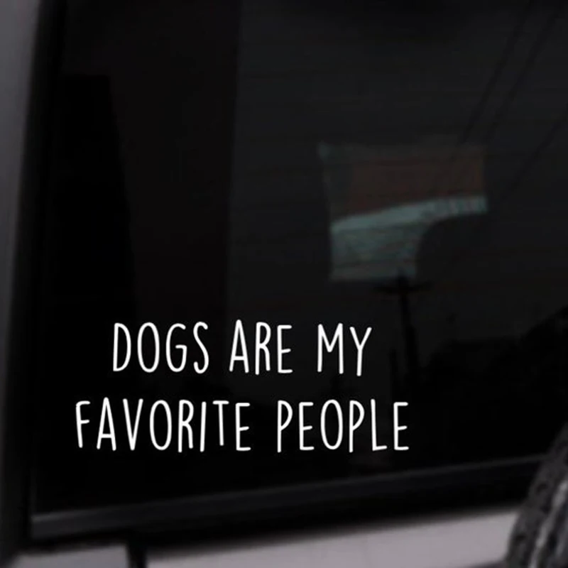 

Черно-белые собаки-мои любимые люди, цитата, автомобильная наклейка, съемный водонепроницаемый бампер для окна CL913