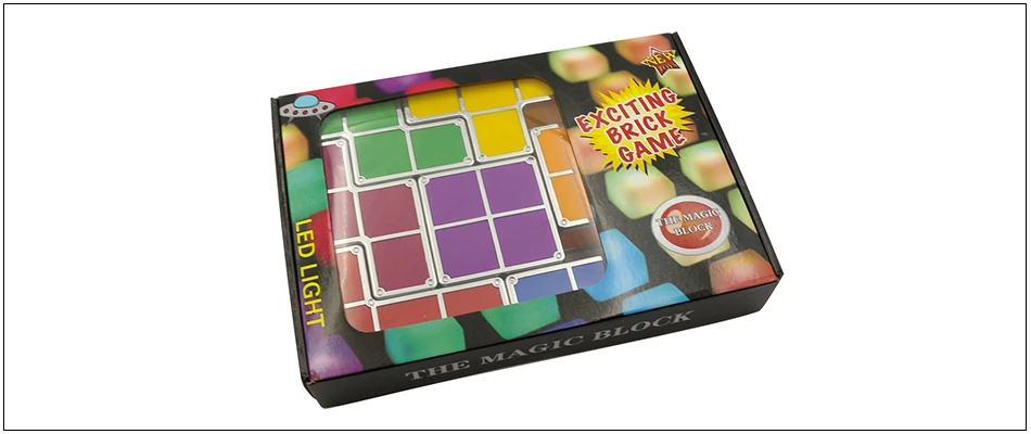 Новинка Hinnixy Tetris Puzzle Light Стекируемый светодиодный прикроватный декор для детей освещение 3D Ретро игра башня лампа красочный кирпич DIY игрушки