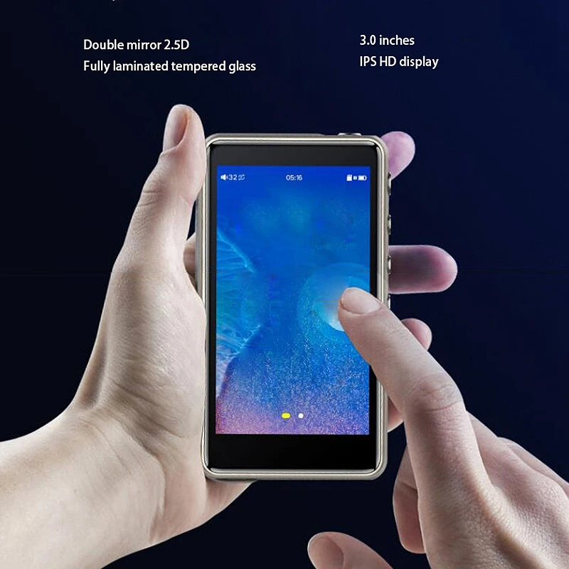 Горячая 1700MAH 3 0 дюймов Bluetooth Mp3 музыкальный плеер HiFi Смарт DSD Мастер мини Walkman |