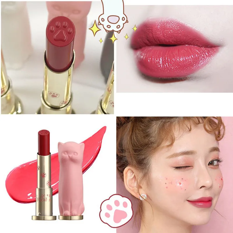3 шт./компл. губная помада для кошек набор макияжа водостойкая долговечная