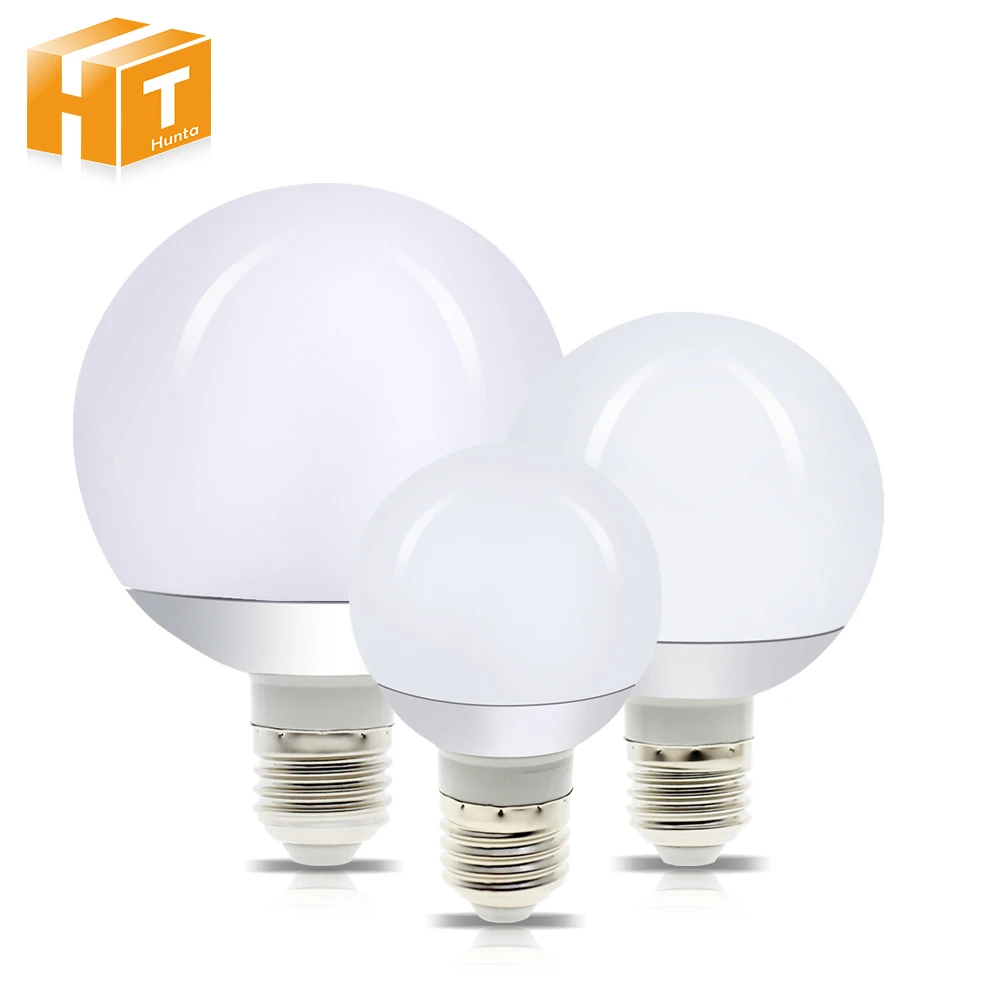 Светодиодный светильник с шариком дракона AC85-265V E27 G60 5W G80 9W G95 12W G125 18W Светодиодный большой белый пузырь для декоративного освещения