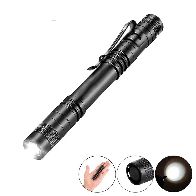 

LED Mini Flashlight Portable Flashlight Outdoor Waterproof Flashlight Hiking Camping Light Car Repair Dentist Lighting Cycling