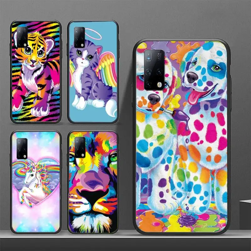 

Rainbow Lisa Frank tiger horse dog Cat Phone Case for Huawei p30 p40 p20 lite pro mate 9 10 20 30 40 20X coque Fundas