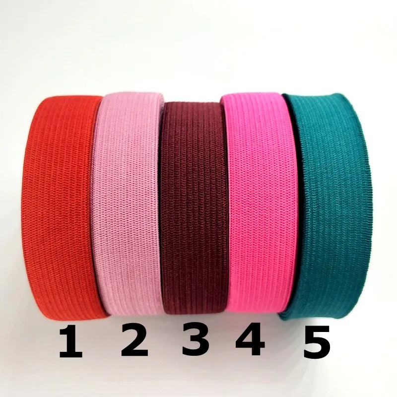 HL см ширина 5 м/лот Красочные высокие нейлоновые эластичные ленты для одежды