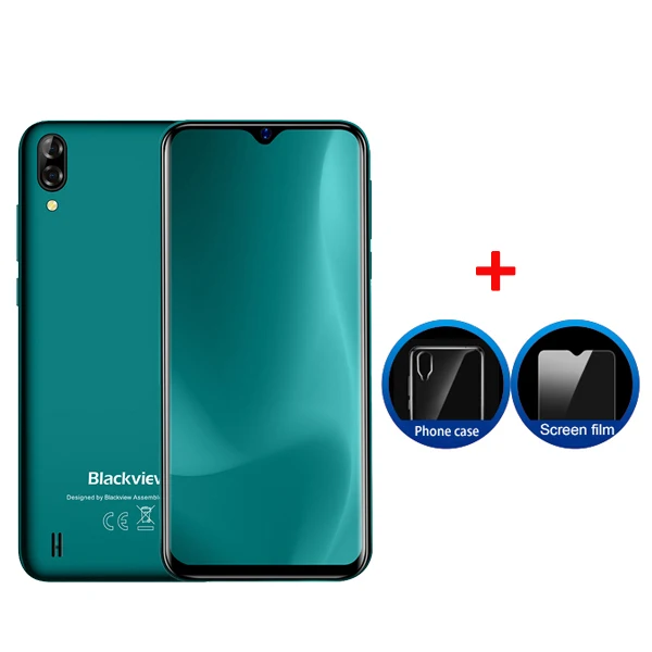 Add Glass Film Blackview A60 6," 19,2: 9 экран капли 13 Мп задняя камера 1 Гб 16 Гб Смартфон 4080 мАч Android 8,1 мобильный телефон - Цвет: Add Glass Film