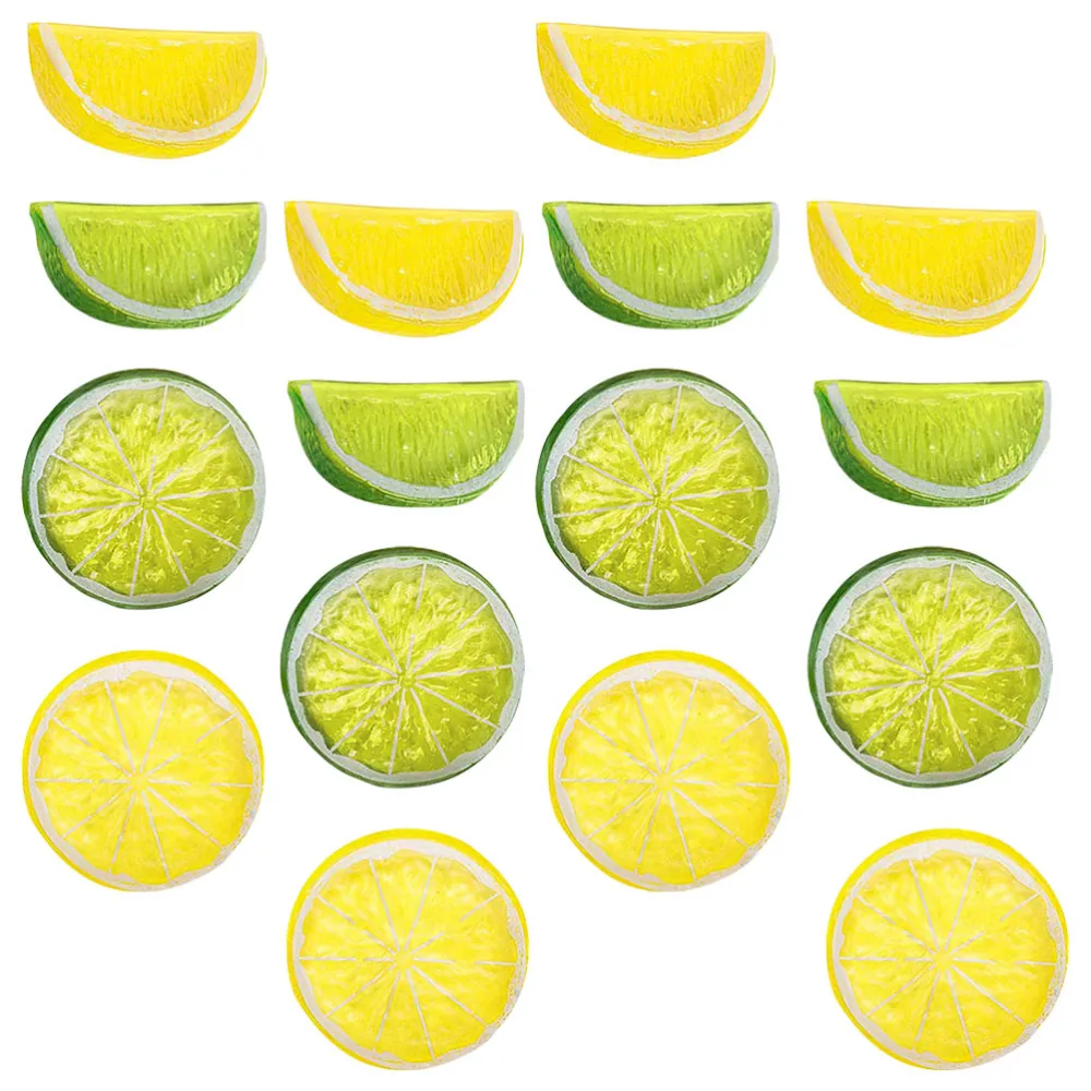 

30Pcs Chic Simulation Fruit Model Decorative Lemon Craft Party Adornment