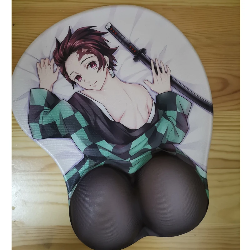 Игровой коврик для мыши Otaku мягкий гелевый 3D-коврик с аниме рассекающим демонов