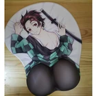 Игровой коврик для мыши Otaku, мягкий гелевый 3D-коврик для мыши с аниме рассекающим демонов киметасу no Yaiba Kamado Tanjirou