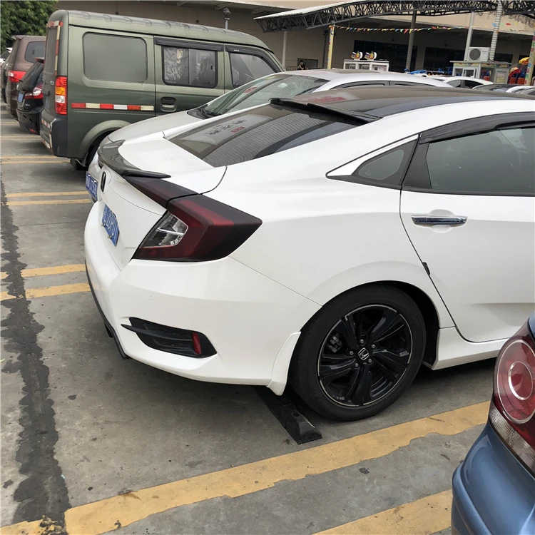 Спойлер на крышу для HONDA Civic 2016-2018 высококачественный автомобильный спойлер из