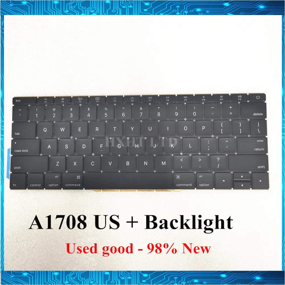 Оригинальная б/у клавиатура A1708 US с подсветкой для Macbook Pro 13 3 &quotRetina Клавиатура