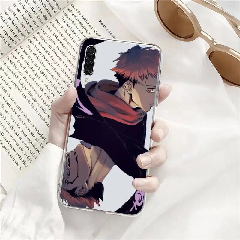 

Jujutsu Kaisen Anime Gojo Phone Case Transparent for Samsung A71 S9 10 20 HUAWEI p30 40 honor 10i 8x xiaomi note 8 Pro 10t 11