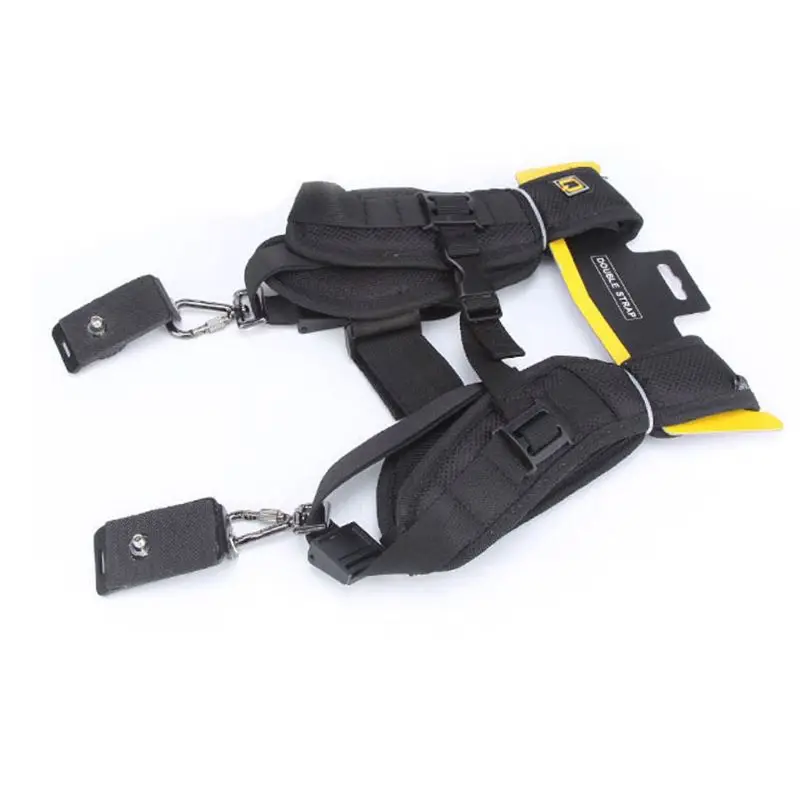 Высокое качество двойной плечевой ремень для камеры быстросъемный цифровой SLR DSLR