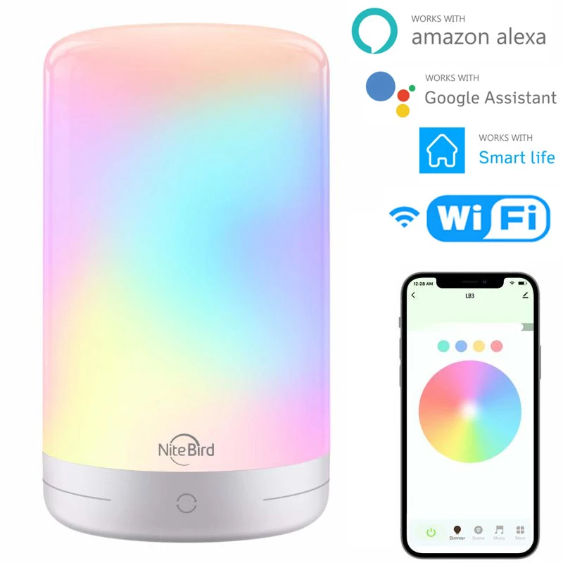 

10W NiteBird TUYA Smart Table Lamp EU Touch Sensor Light Bulb Changing RGB Lamp With Alexa Google Home Smart Life Remote Control