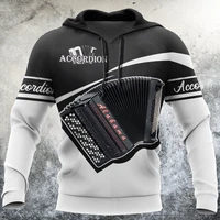 3d printed hooded sweatshirt autumn long sleeved men and women long sleeved fashion trend accordion diagram