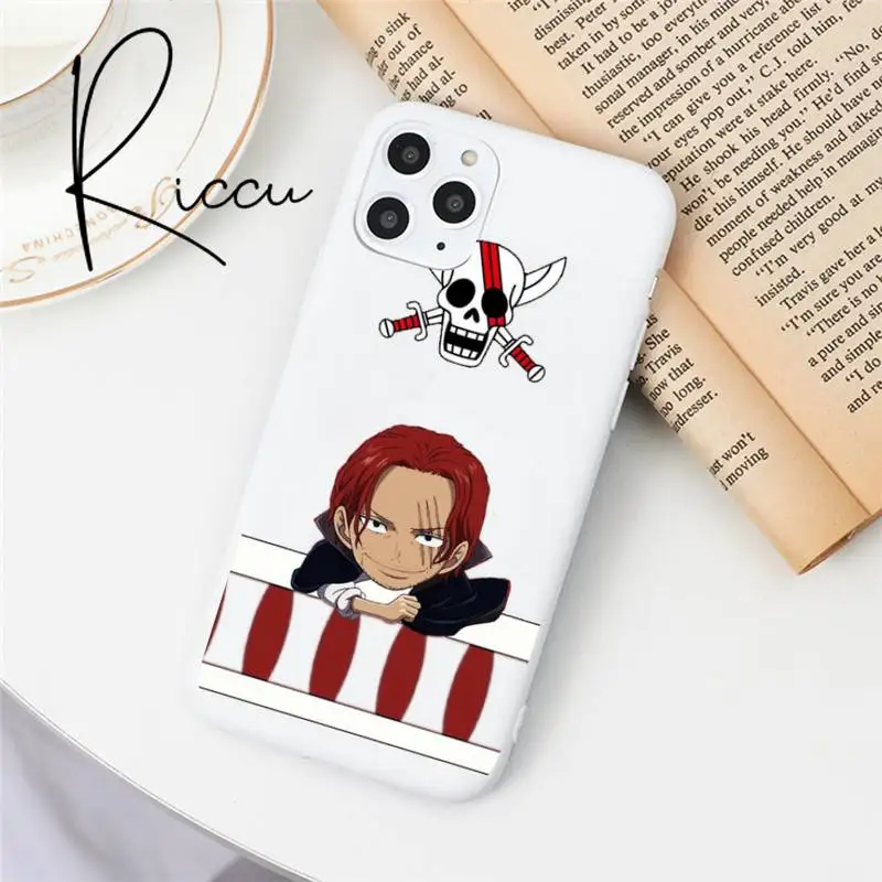 

one Piece Japan Anime cute Luffy Phone Case for iphone 12 pro max mini 11 pro XS MAX 6 7 8 6S Plus XR Candy white Silicone Cases
