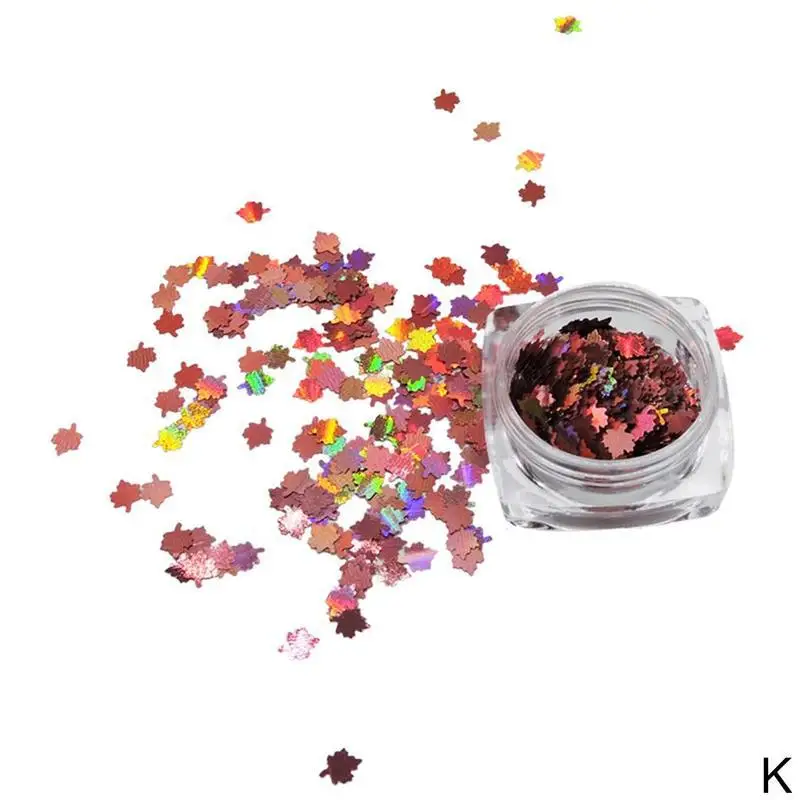 Maple Leaf Nail Sticker Nail Decals Gold Water Sliders Manicure Nail Art Decorations Stickers DIY Designs Autumn Nail Art Sets - Цвет: K