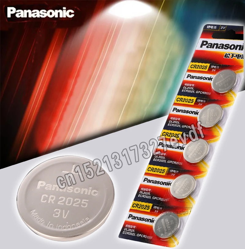 Panasonic оригинальный cr2025 аккумуляторы таблеточного типа 2 шт./лот cr 2025 3V литиевая