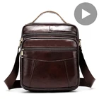 Портативная сумка-мессенджер через плечо для мужчин и женщин, портфель из натуральной кожи через плечо для офиса и работы, маленькая сумочка для мужчин и женщин