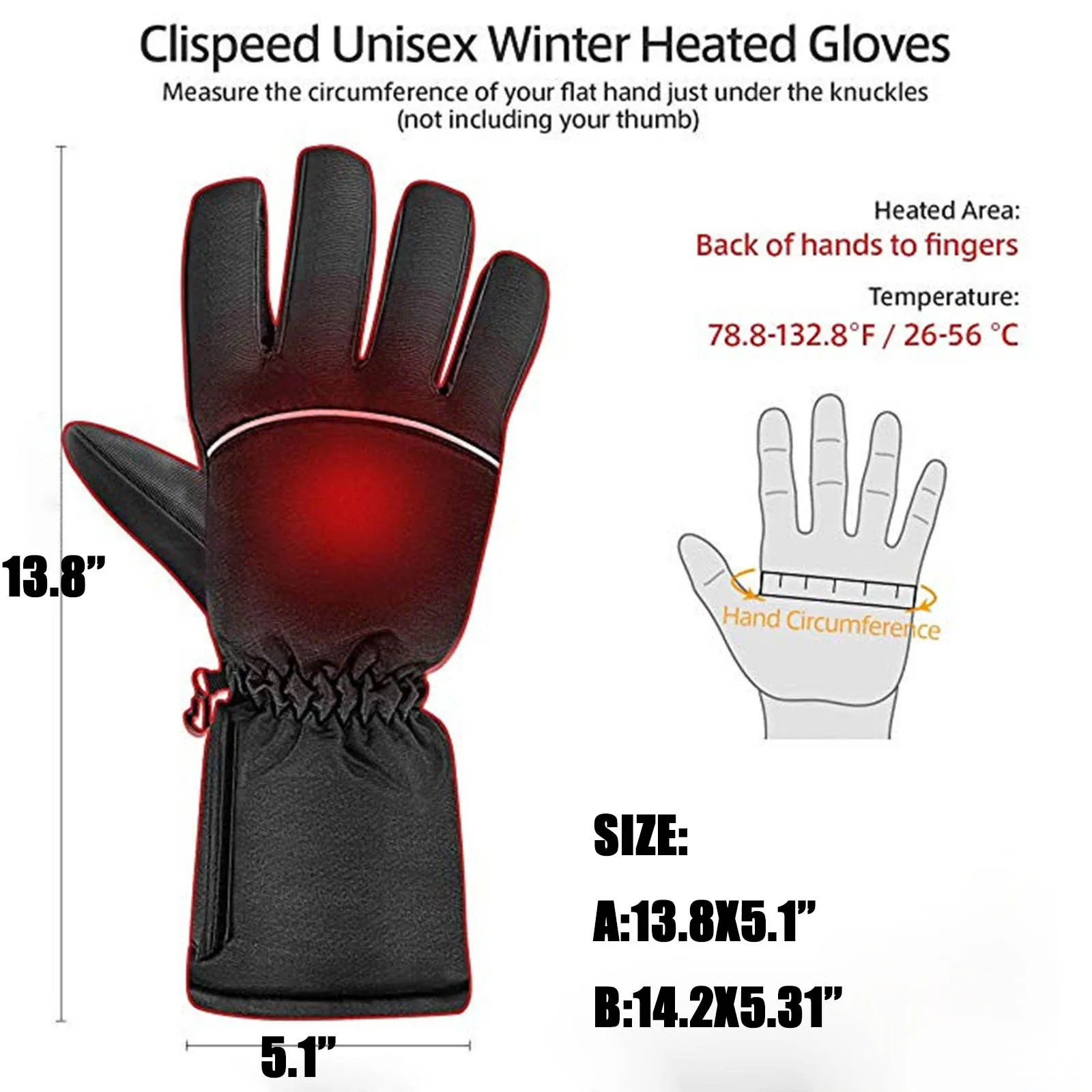 

Motorcycle Heated Gloves Touch Screen Winter Warm Skiing Gloves Waterproof Rechargeable Heating Thermal Gloves For Snowmobile