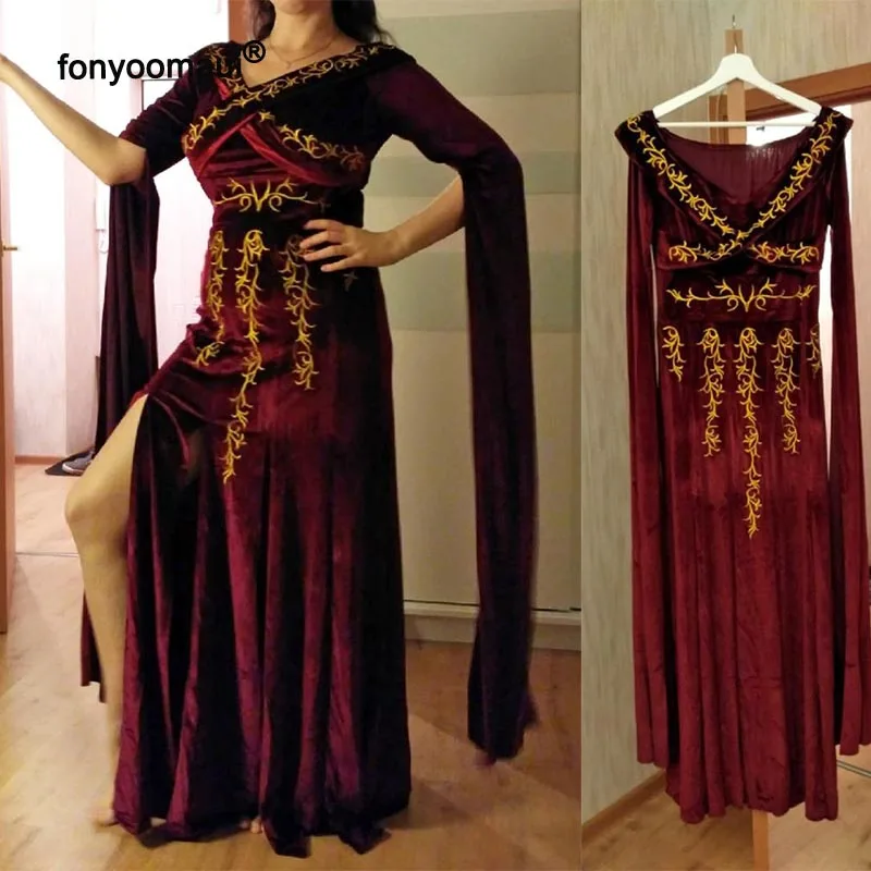 Женское платье с рукавом-фонариком длинное винтажное платье-макси в пол для