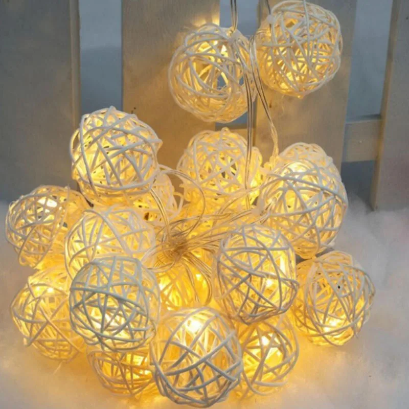 2 5 м светодиодный ротанговый шар струнный светильник Led Сказочный s для вечерние