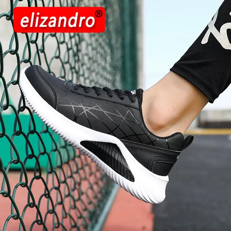 

Мужская повседневная обувь на шнуровке, дышащая легкая спортивная обувь, удобная мягкая уличная Мужская обувь для бега, новинка 2021